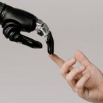 Artificial Intelligence - Bionic Hand and Human Hand Finger Pointing