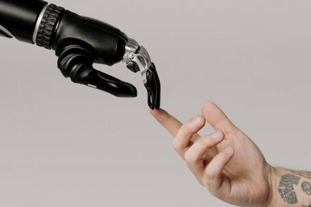 Artificial Intelligence - Bionic Hand and Human Hand Finger Pointing