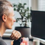 Remote Work - Man In Front of His Computer