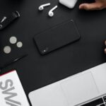 Technology - Top View of Assorted Gadgets on Desk