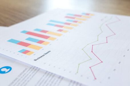 Analytics - Graph and Line Chart Printed Paper