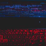 Artificial Intelligence - Blue And Red Light From Computer
