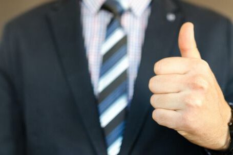 Career - Man In Black Formal Suit Jacket