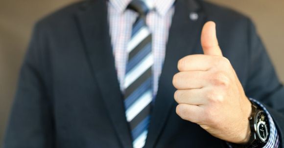 Career - Man In Black Formal Suit Jacket