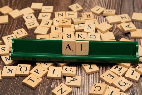 Internet Of Things - A scrabble board with the letters a and a