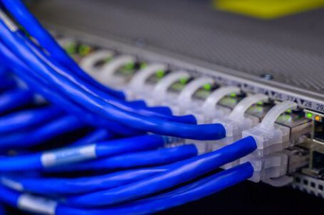 Server - Cables Connected to Ethernet Ports