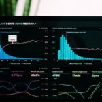Server Performance - graphs of performance analytics on a laptop screen